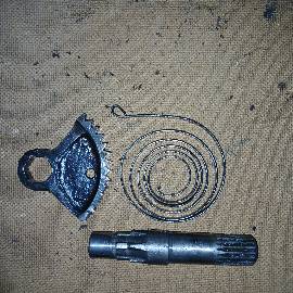 Изображение детали Вал + сектор + пружина на мотоцикл Минск 3.112